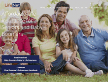 Tablet Screenshot of lifenetinsurance.com